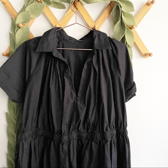 Eshakti Black Cotton Poplin Dress - Picture 6 of 10